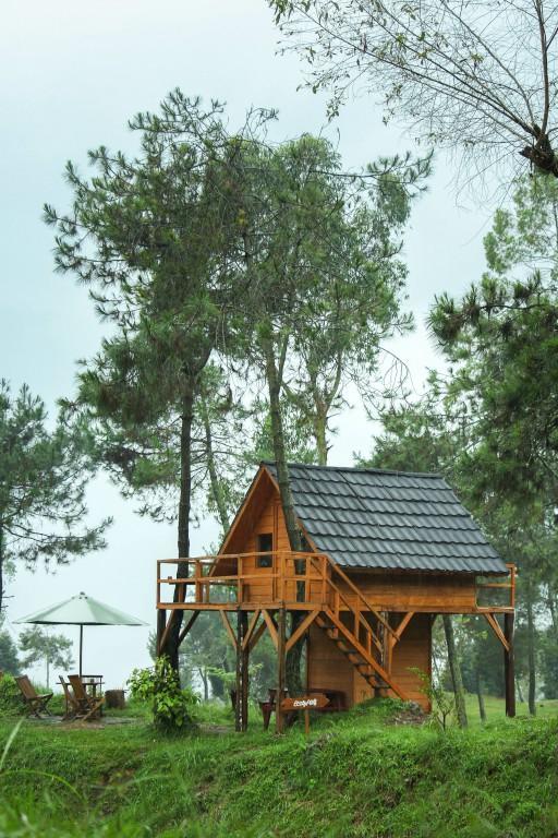Отель Papandayan Camping Ground Cileuleuy Экстерьер фото